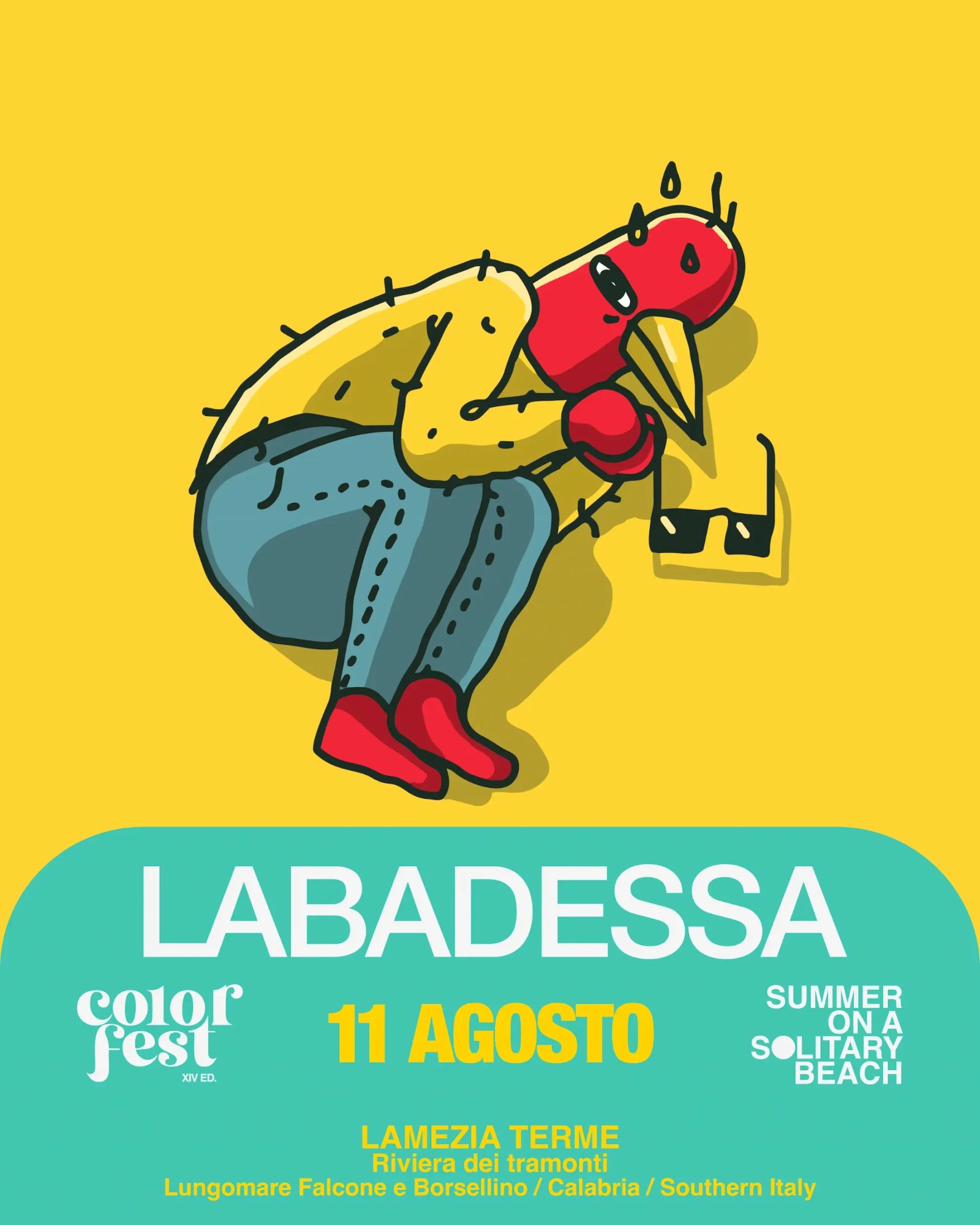 Labadessa live al Color Fest 14 - 11 agosto 2026 Lamezia Terme