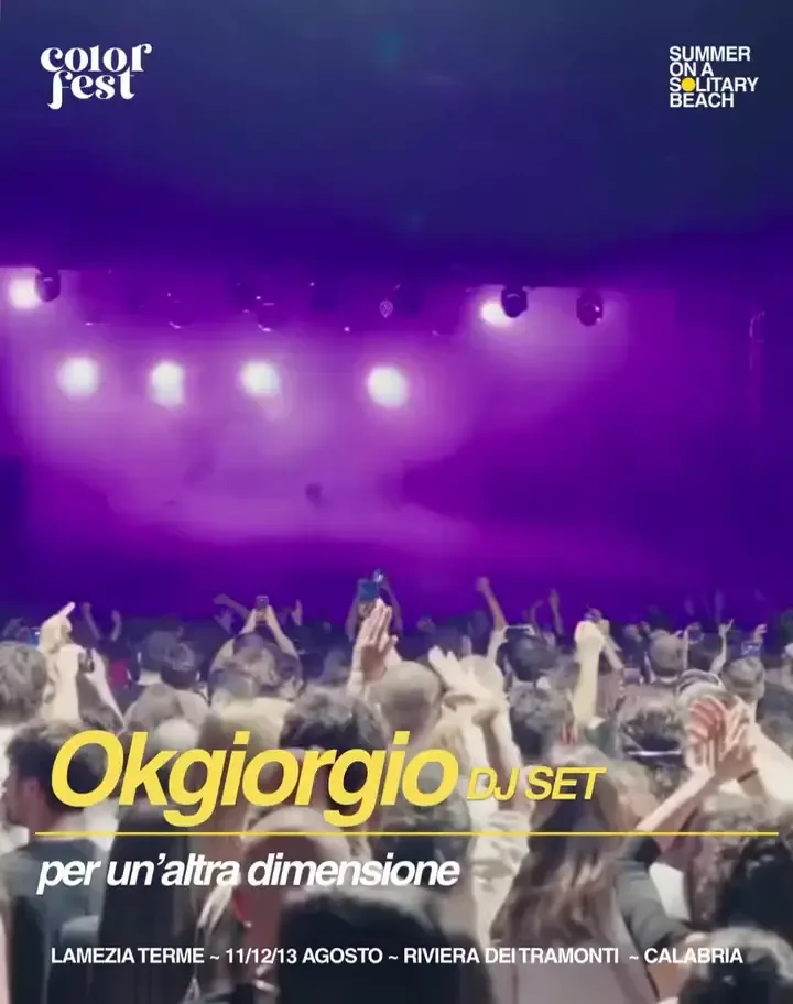 OKGIORGIO dj set — Color Fest 14, chiusura Day 3 del 13 agosto