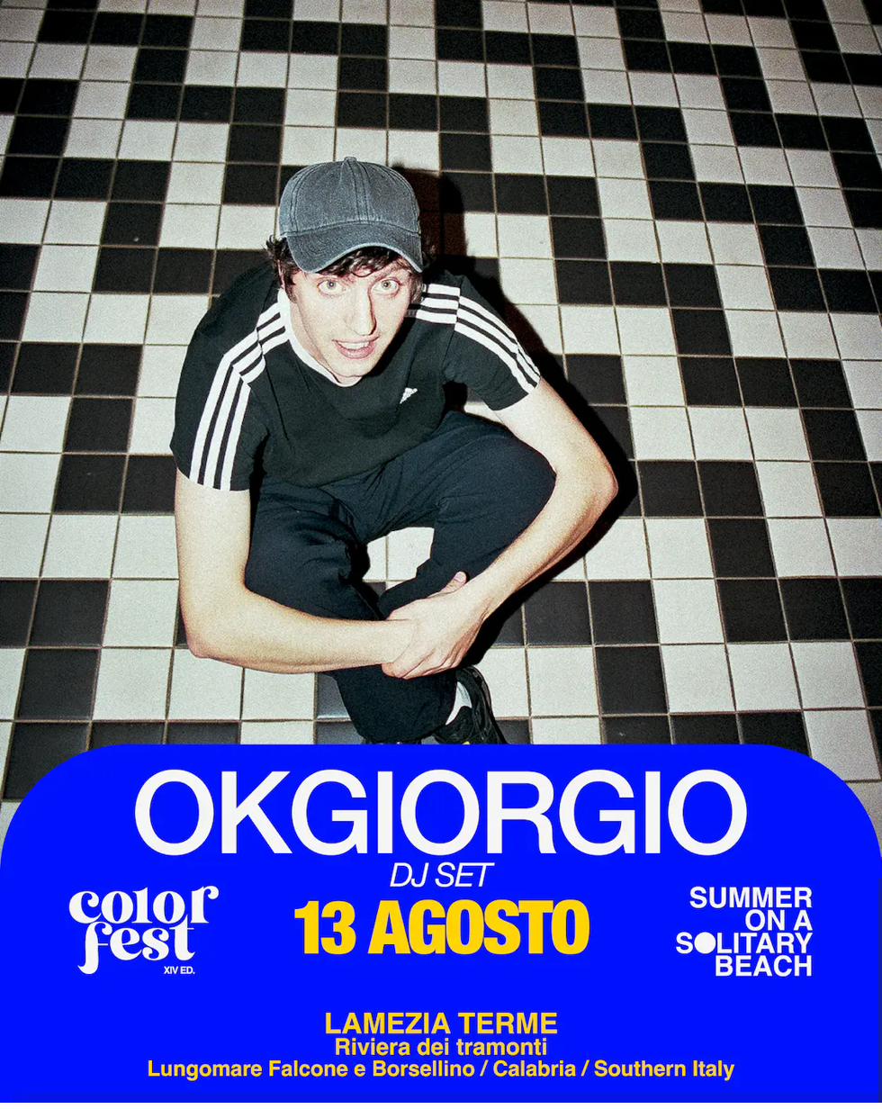 OKGIORGIO dj set al Color Fest 14 — 13 agosto 2026 Lamezia Terme