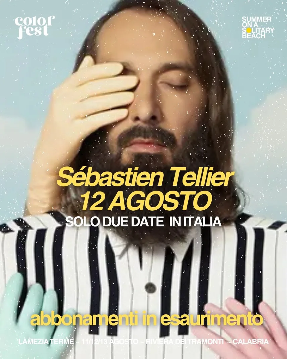 Sébastien Tellier — 12 agosto 2026, solo due date in Italia, abbonamenti in esaurimento