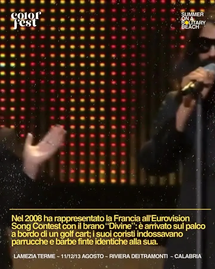 Sébastien Tellier all'Eurovision 2008 con il brano Divine per la Francia