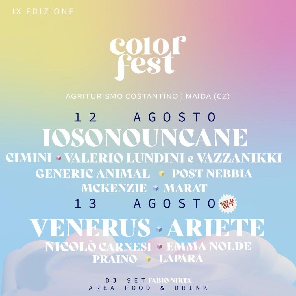Locandina Color Fest 9