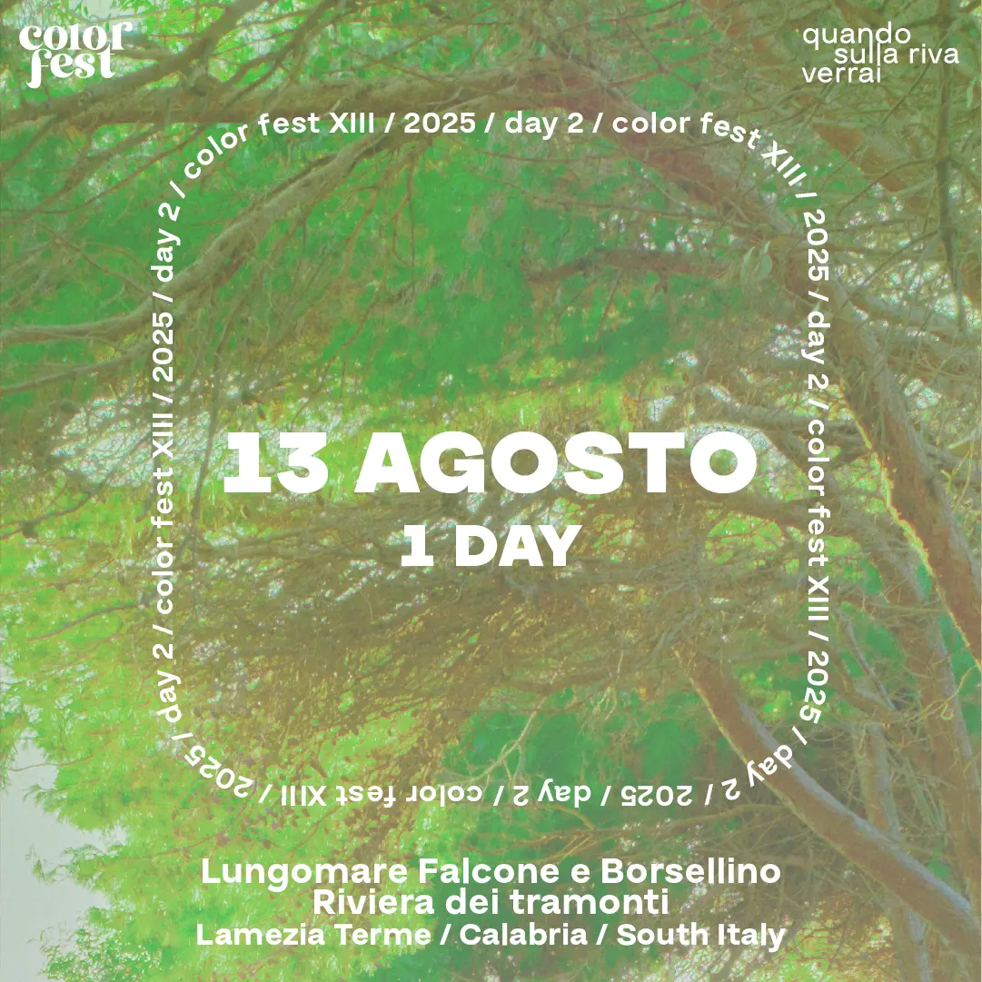 13 agosto 2025 - Color Fest 13 - 1 day