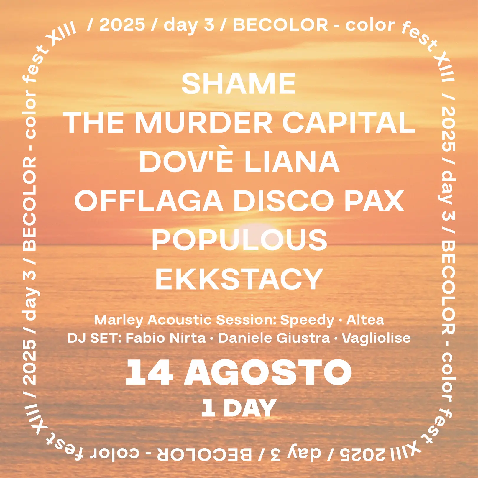 14 agosto 2025 - Color Fest 13 - 1 day