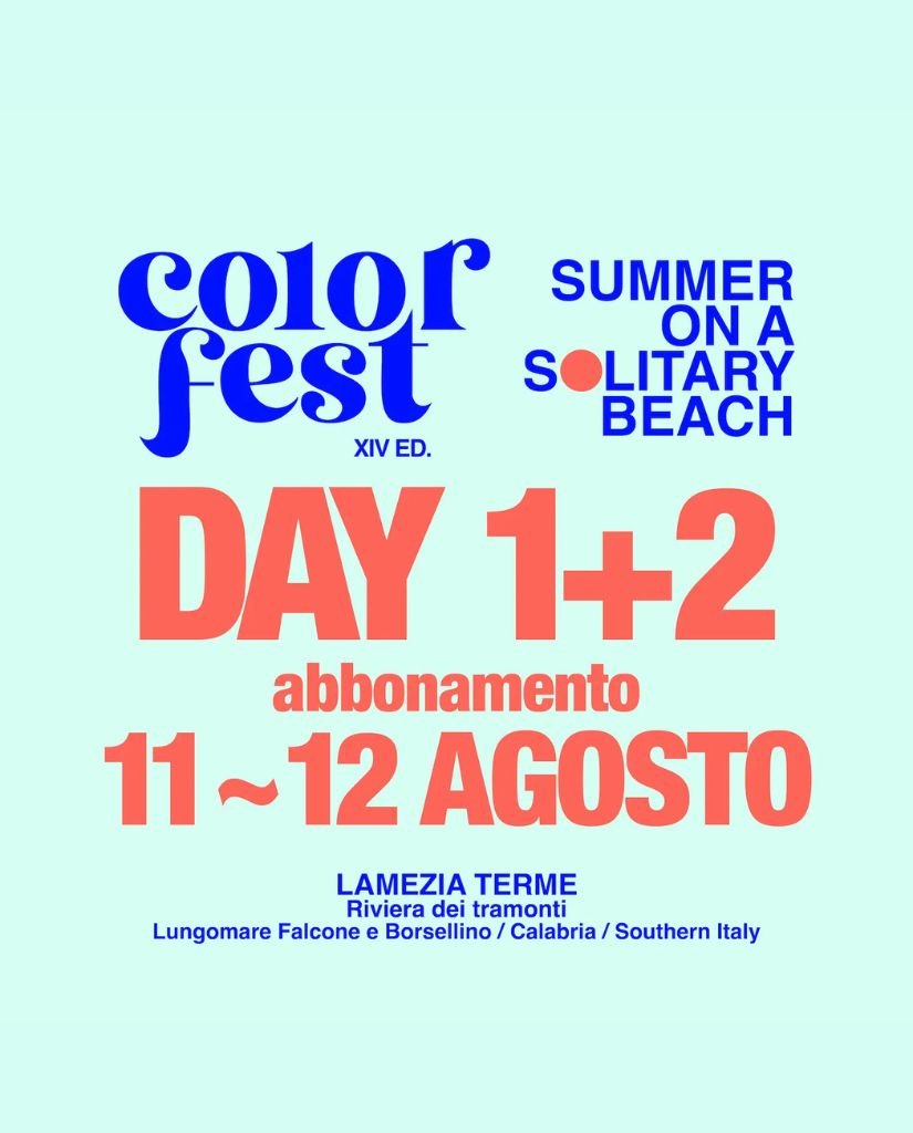 Day 1+2 - 11-12 agosto 2026 - Color Fest 14