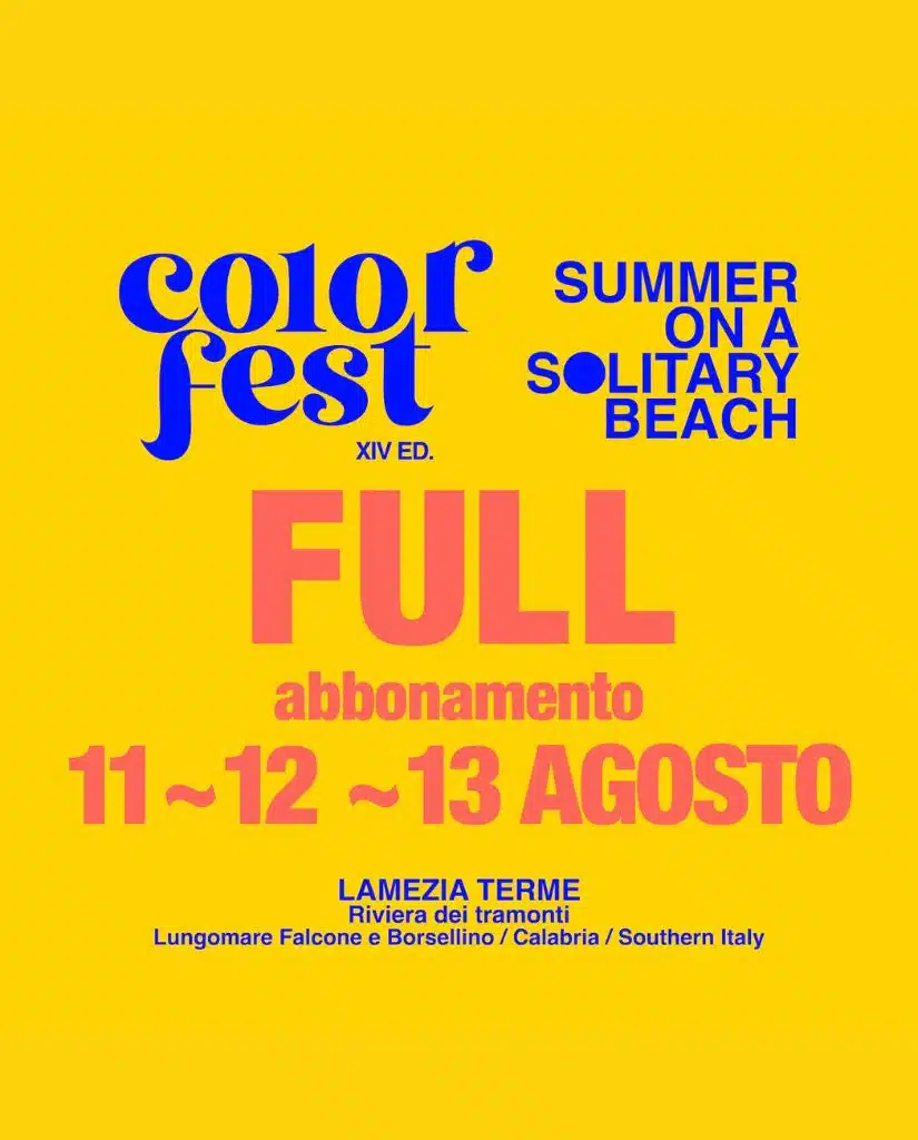 Jour 1+2+3 - 11-12-13 août 2026 - Colour Fest 14