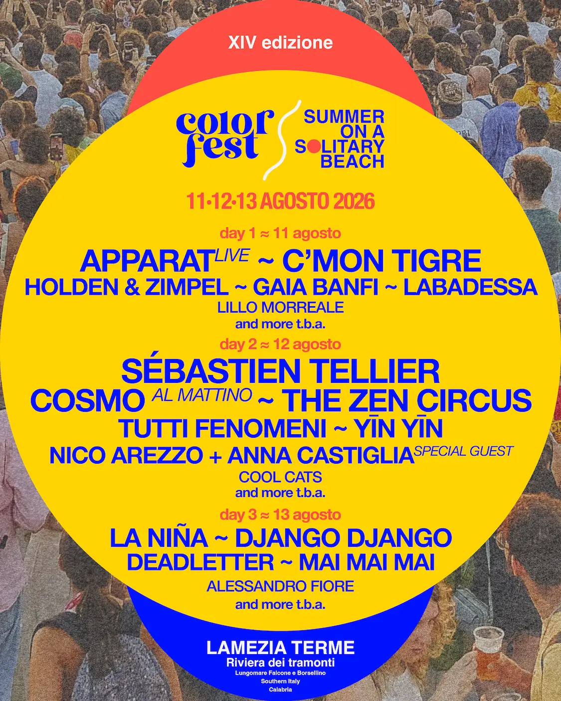 Lineup Color Fest 14 - 20 March