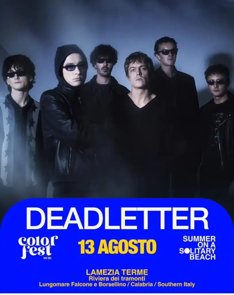 Deadletter al Color Fest 14, 13 agosto 2026 — Day 3