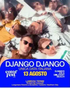 Django Django al Color Fest 14, 13 agosto 2026 — Day 3