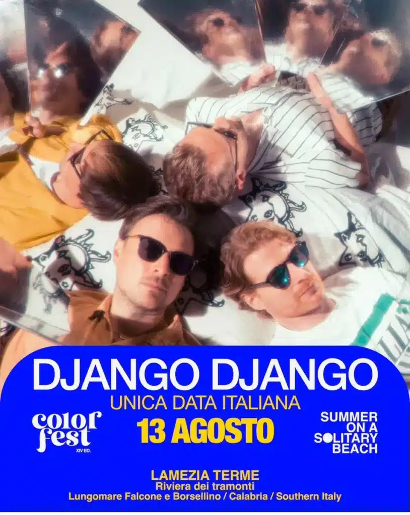 Django Django al Color Fest 14, 13 agosto 2026 — Day 3