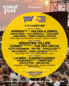 Color Fest 14 Lineup mit Hintergrund
