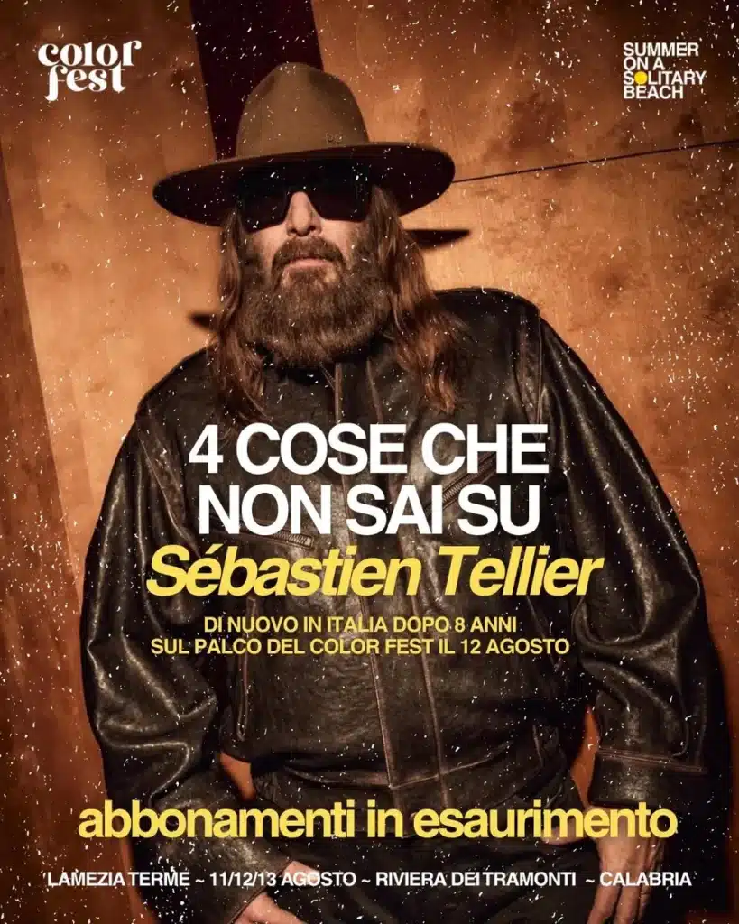 Sébastien Tellier at Color Fest 2026 - 4 things you don't know