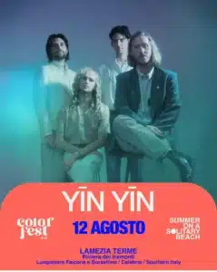 Yīn Yīn al Color Fest 14, 12 agosto 2026 — Day 2