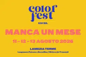 Il reste un mois avant le Color Fest 14 — les 11, 12 et 13 août 2026 à Lamezia Terme