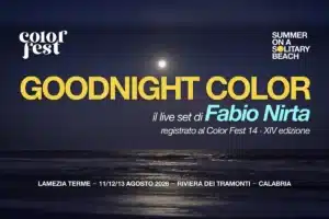 Goodnight Color, il live set di Fabio Nirta registrato sul mare del Color Fest 14
